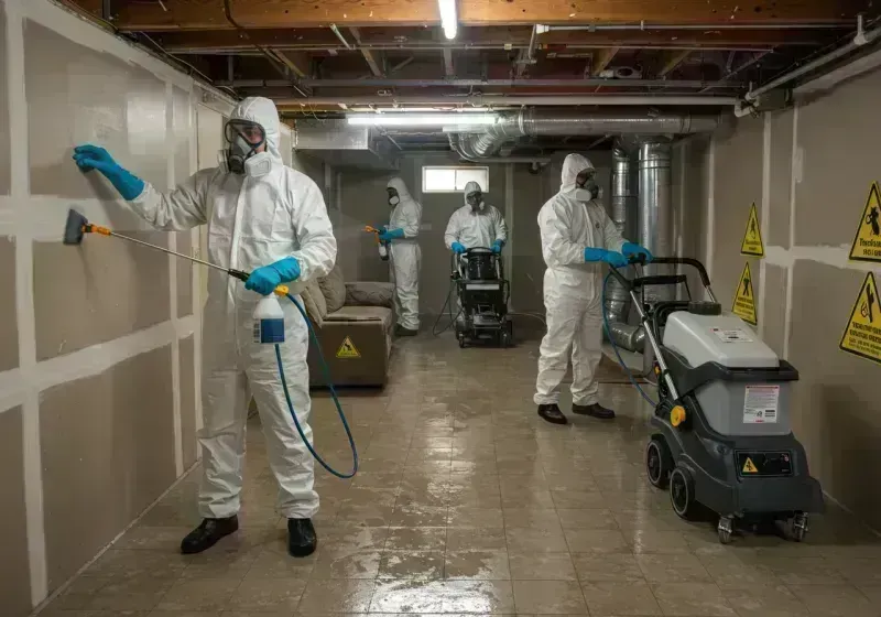 Basement Moisture Removal and Structural Drying process in Summit County, CO